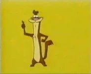 Weasel in an "idea" pose.