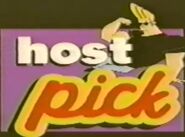 Johnny Bravo's first Host Pick variant. Johnny is flexing his muscles.