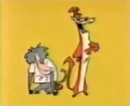 Weasel and Baboon standing.