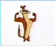 Weasel flexing.