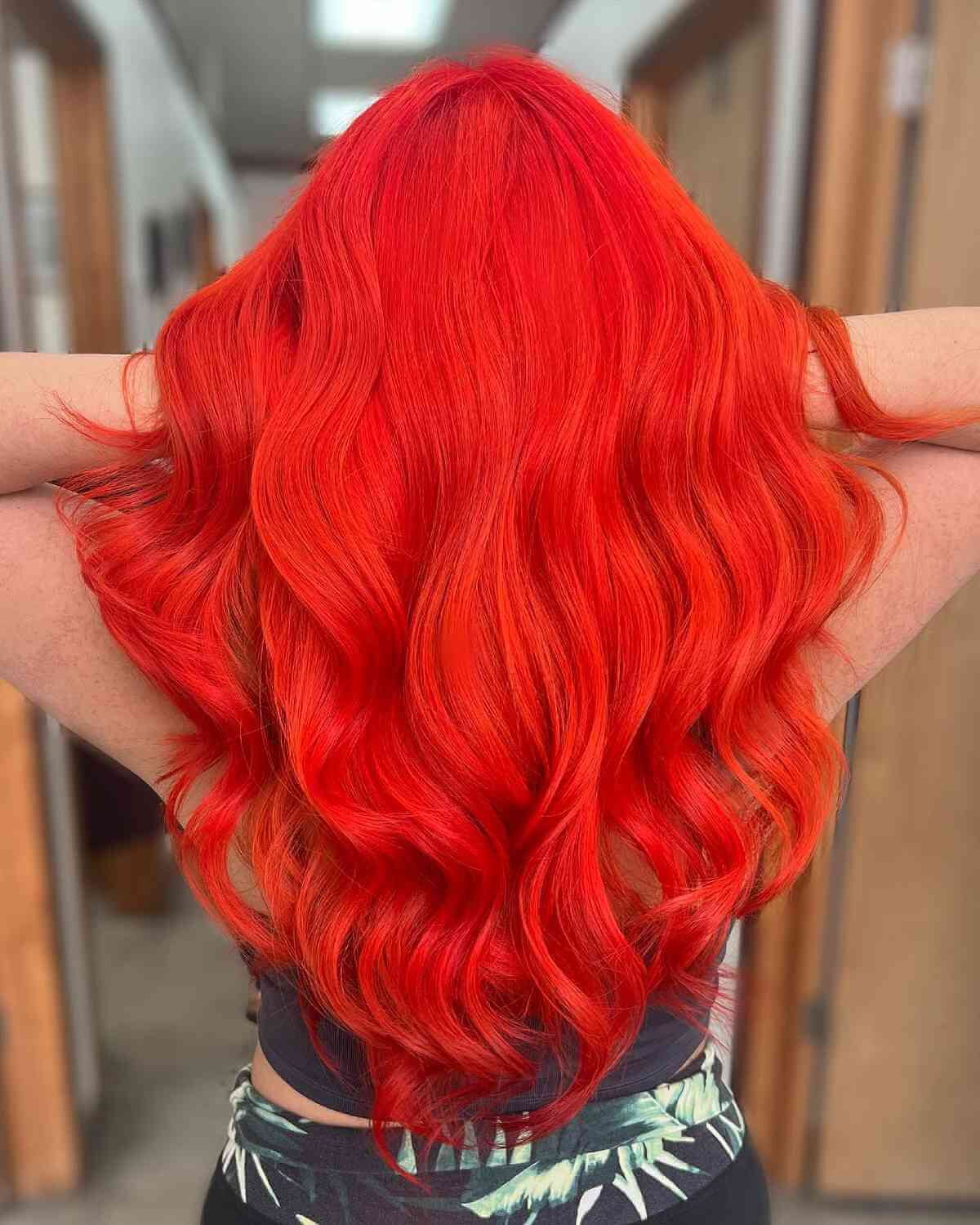 Fire Red Quick Weave Hairstyle from Yvette Alston in Columbia, SC