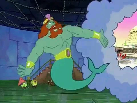 губка боб лопатка нептуна.