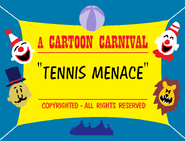 Tennis Menace (1946) Title Card (Cartoon Carnival reissue)