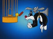 Powerhouse bumper featuring Sylvester and Tweety