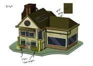 Concept art of Billy's House in FusionFall