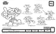 Numbuh 1's second model sheet