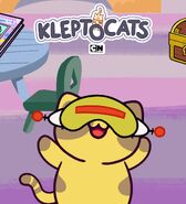 Buck Tudrussel's yellow goggles in KleptoCats: Cartoon Network