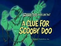 A Clue for Scooby Doo title card