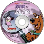 Disc 3 of Scooby Doo and the Toon Tour of Mysteries focusing on Courage the Cowardly Dog