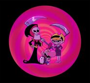 Concept art of the rejected revival movie, Billy and Mandy: Destroy Us All- A Cosmic Horror Musical