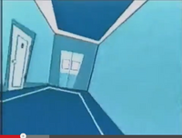 We see the same hospital hallway which simply goes to the Cartoon Network logo.