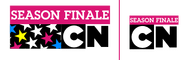 The season finale banner as seen on the third logo. Used whenever the final episode of the shows season aired.