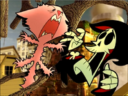 CN City bumper where grim fails to get Milkshake down a tree