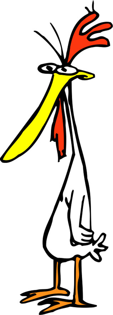 skinny chicken leg cartoon