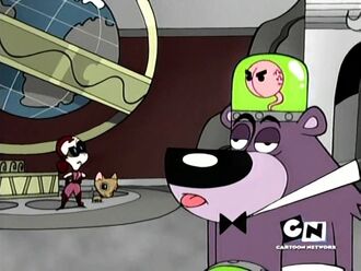 A broadcast of the pilot episode of Evil Con Carne on January 31st, 2006