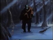 Zombie carrying Scooby in the swamps