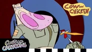 YouTube thumbnail of a full scene of Confused from Cow and Chicken