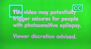 Warning message used for What a Cartoon! and Underfist: Halloween Bash.
