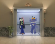 June is caught in an awkward situation when a monster shows up in the elevator.