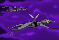 Apex flies and rides off on her Dragonsteed.