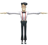 Father's true self's (Benedict Uno) model from Cartoon Network: Punch Time Explosion XL