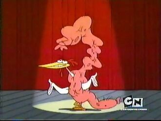 An airing of The Ugliest Weenie from Cow and Chicken on February 1st, 2006