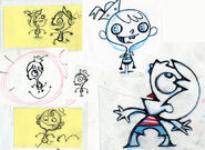Early Production sketches of Flapjack