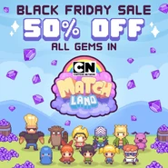 Cartoon Network: Match Land Black Friday sale promo
