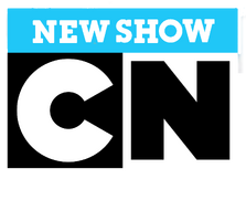"New Show" banner. Used whenever an episode of a recently-new series is aired.