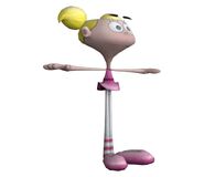 Dee Dee's model from Cartoon Network: Punch Time Explosion XL