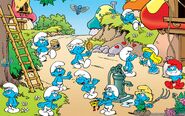 Wallpapers-smurfs-pretty-wallpaper-teamvirus-village-cartoon-stock