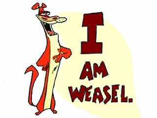 i am weasel logo