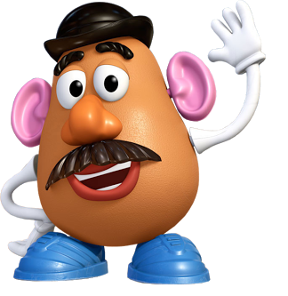 mr potato head with glasses