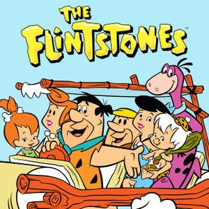 Mid-Century Era Barney and Betty Rubble of 'The Flintstones