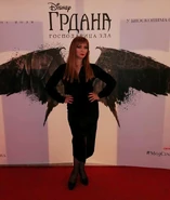 На премијери филма Грдана - господарица зла.