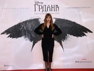 На премијери филма Грдана - господарица зла.