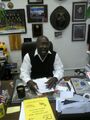 Sergeant Major Bryant at his Desk