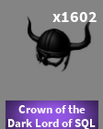 Crown Of The Dark Lord Of Sql Roblox Case Clicker Wiki Fandom - dark lord roblox