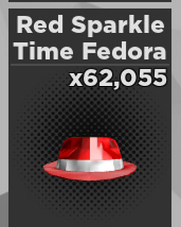 Red Sparkle Time Fedora Roblox Case Clicker Wiki Fandom - roblox sparkle time fedora wiki
