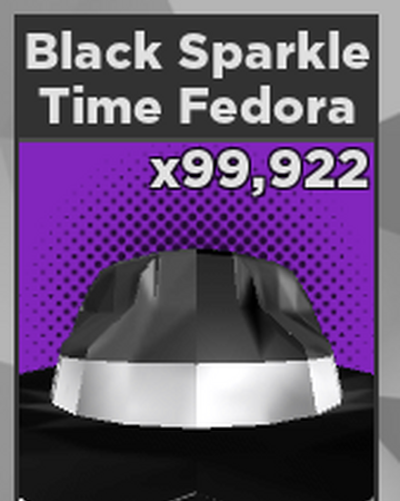 Black Sparkle Time Fedora Roblox Case Clicker Wiki Fandom - black sparkle roblox