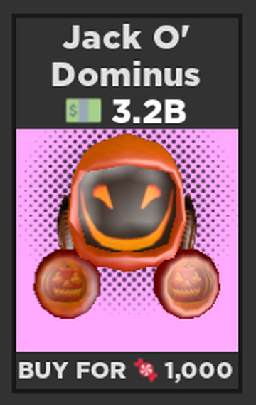 Olha o preço do dominus do Roblox 