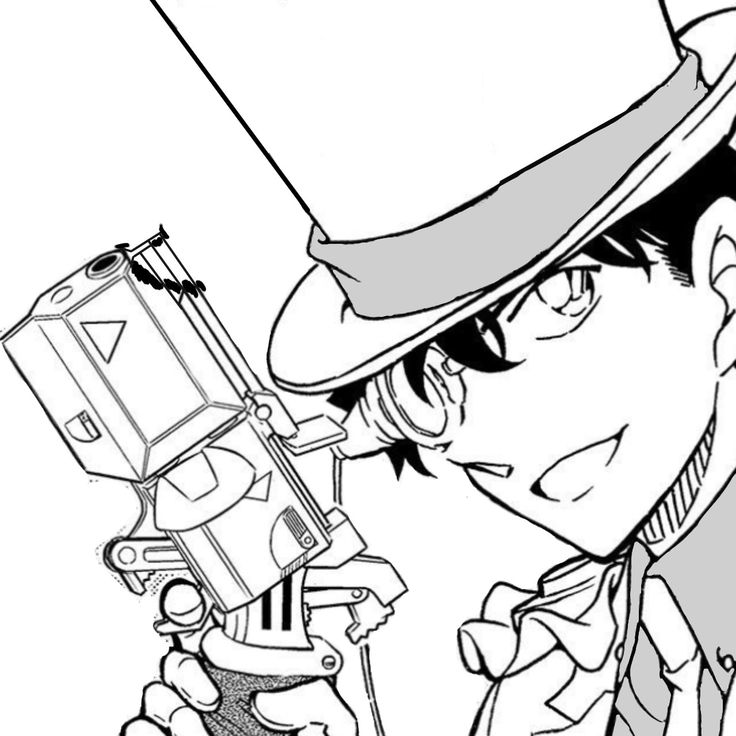 RE: Anime drawing: detective conan, shin boy pencil, super theft kaito kid,  pirate king lufi — Steemit