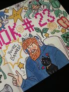 CaseOh on Fanart using this drawing of the paper with Kitty in it.