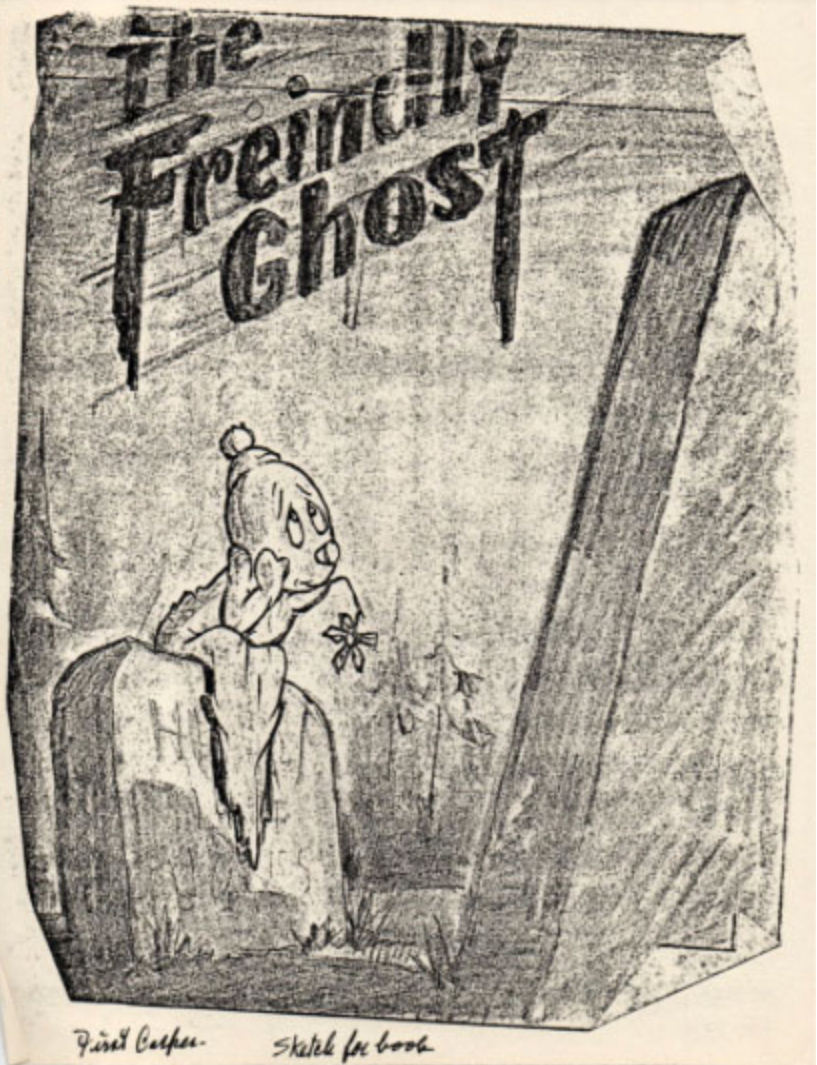 1955 CASPER THE FRIENDLY GHOST #39~ missing 1st wrap and ad centerfold