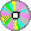 Pixel disc vaporware transparent 