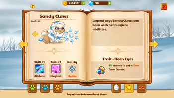 Sandy Claws Hero Book