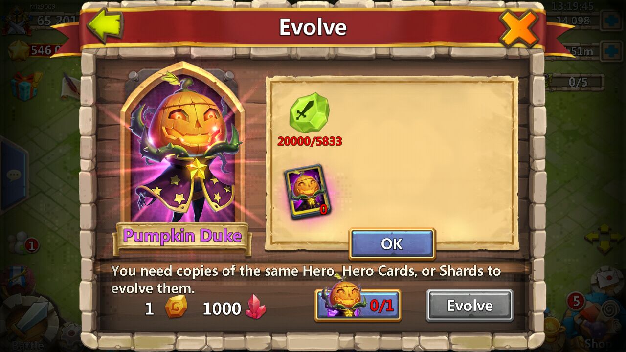 how to evolve castle clash