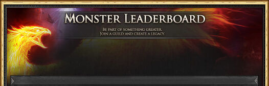 Monster Leaderboard header