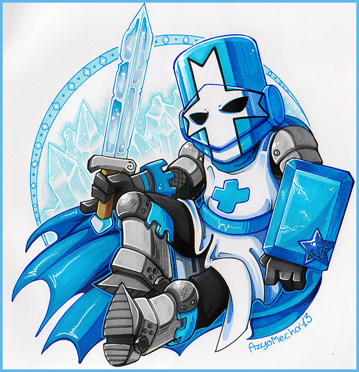 User blogInferno Dagger/Cool blue knight art! Castle Crashers Wiki