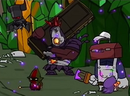 Undead Groom is in the coffin that the Undead Cyclops is holding.